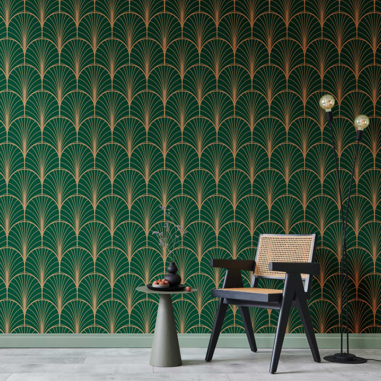 Modern Wallpaper Green Art Deco 143214