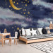 Photo Wallpaper Night sky - children's landscape with golden moon and stars 143714 additionalThumb 7