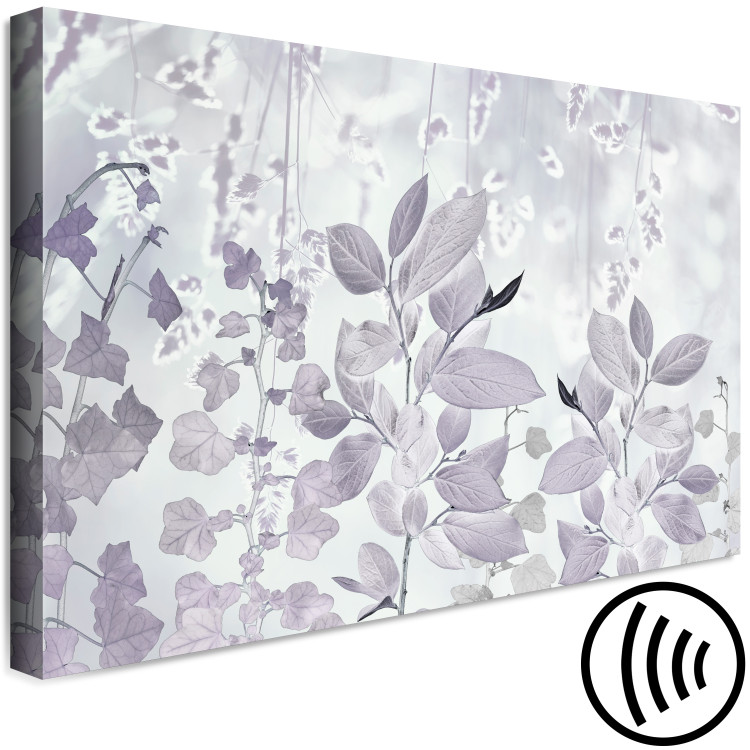 Canvas Delicate Ivy (1-piece) - landscape in gray-toned leaves 143814 additionalImage 6