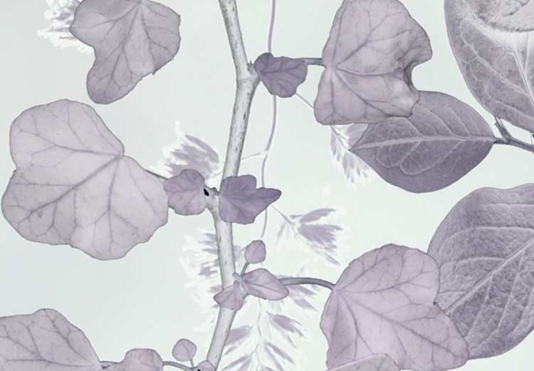 Canvas Delicate Ivy (1-piece) - landscape in gray-toned leaves 143814 additionalImage 4