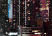 Round Canvas New York by Night - Tall Manhattan Skyscrapers in the Moonlight 148614 additionalThumb 2