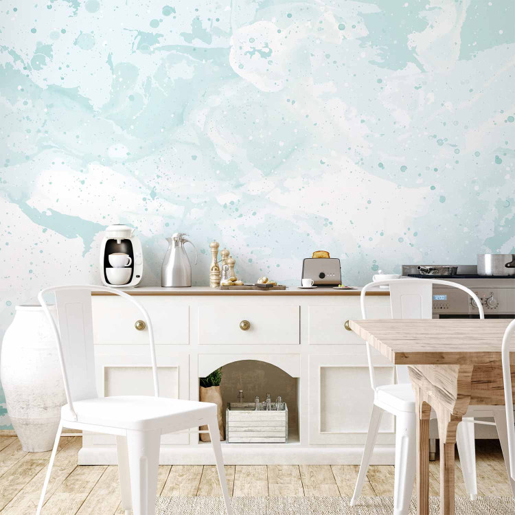 Wall Mural Snow Composition - Ice and Snow Background in a Shade of Pastel Turquoise 149214 additionalImage 6