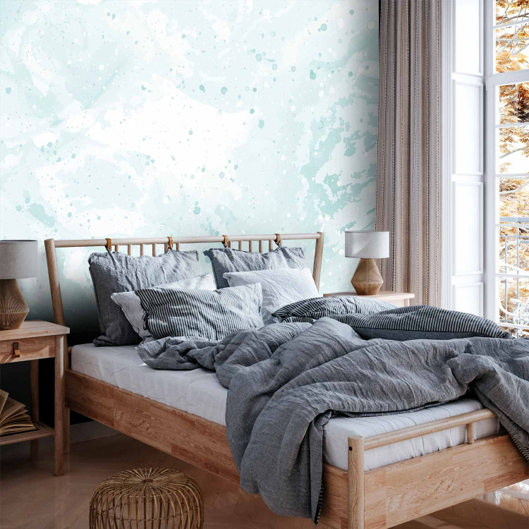 Wall Mural Snow Composition - Ice and Snow Background in a Shade of Pastel Turquoise 149214 additionalImage 2