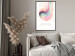 Wall Poster Abstraction - Wave of Pastel Stripes With a Description on a White Background 149714 additionalThumb 11