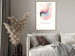 Wall Poster Abstraction - Wave of Pastel Stripes With a Description on a White Background 149714 additionalThumb 13