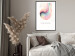 Wall Poster Abstraction - Wave of Pastel Stripes With a Description on a White Background 149714 additionalThumb 14
