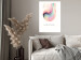 Wall Poster Abstraction - Wave of Pastel Stripes With a Description on a White Background 149714 additionalThumb 10