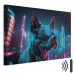 Canvas AI Dog Boston Terrier - Blue Animal in Glowing Glasses on City Neon Background - Horizontal 150114 additionalThumb 8