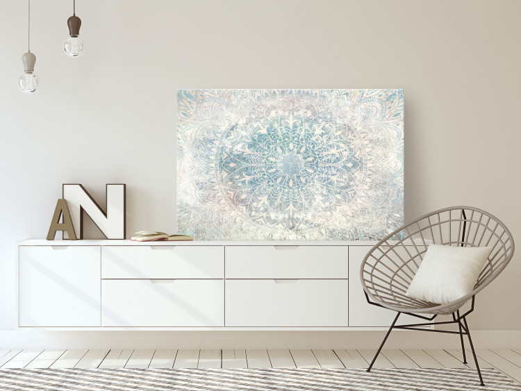 Large canvas print Mandala - Bright Ornament in Cool Colors on a White Background [Large Format] 151014 additionalImage 4