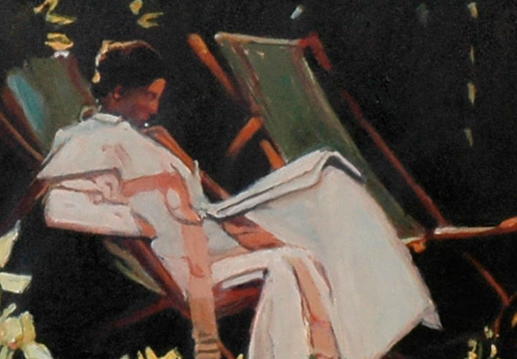 Canvas Print Marie Kroyer in a deckchair 49914 additionalImage 3