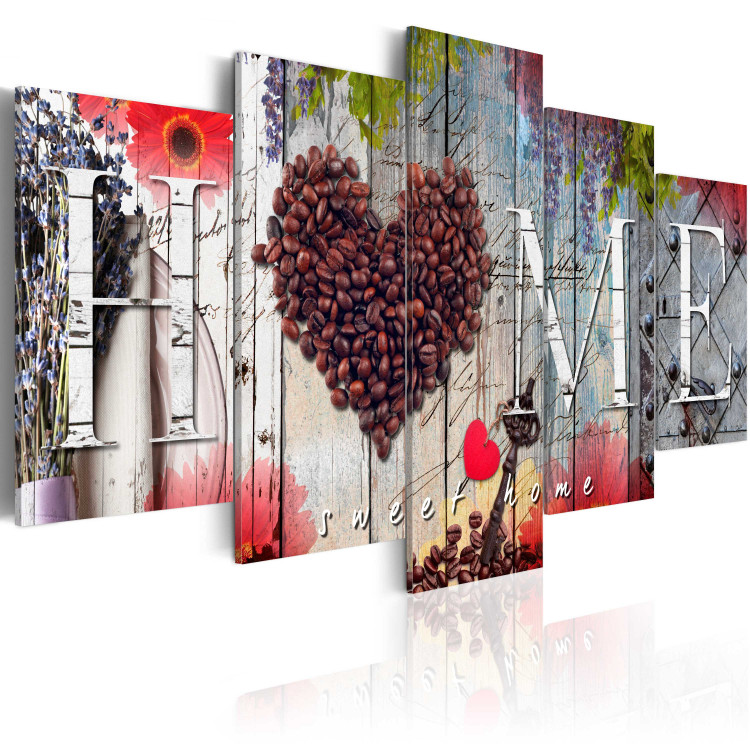 Canvas Art Print Coffee heart 55614 additionalImage 2
