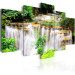 Canvas Art Print Waterfall Surrounded by Greenery 61914 additionalThumb 2