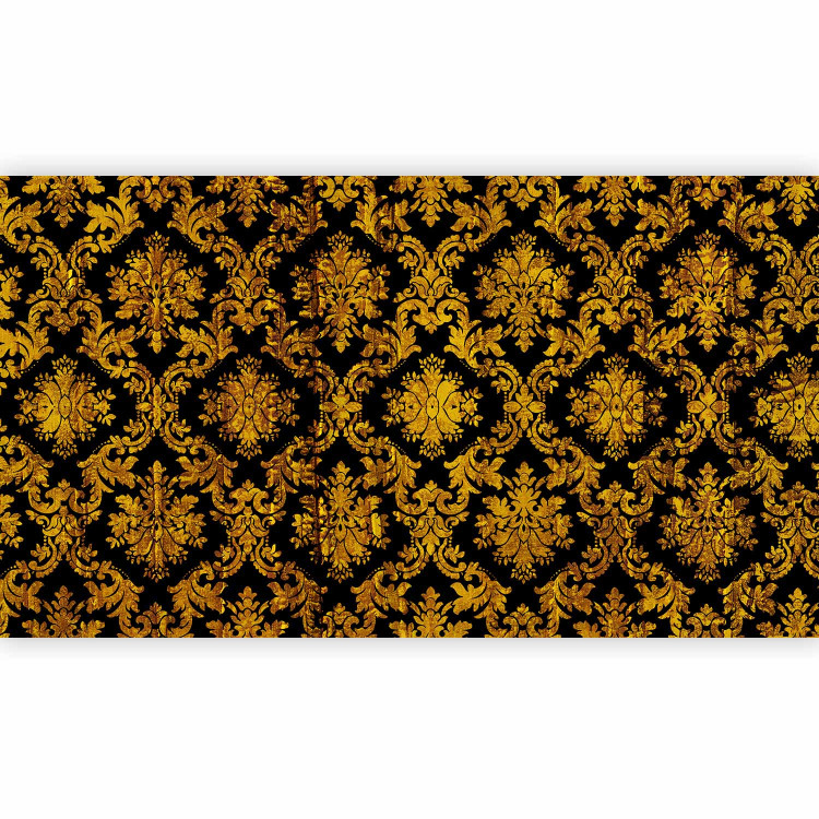 Photo Wallpaper Golden age - regular ornaments in baroque style on a black background 89814 additionalImage 5