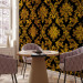 Photo Wallpaper Golden age - regular ornaments in baroque style on a black background 89814 additionalThumb 7