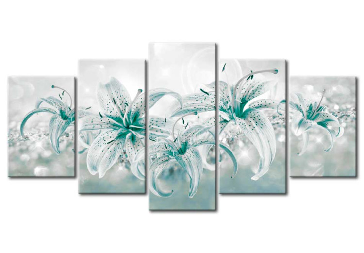 Print On Glass Sapphire Lilies [Glass] 92514 additionalImage 2