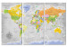 Decorative Pinboard World Map: Wind Rose II [Cork Map] 97414 additionalThumb 2