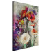 Canvas Two-Tone Gerberas (1-piece) - Rustic Beige-Red Flowers 98214 additionalThumb 2