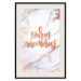 Poster Warm memories - orange English text on a marble background 114324 additionalThumb 9