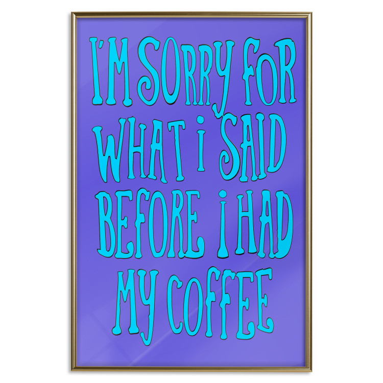 Poster I'm sorry for what I said - English texts on a purple background 116424 additionalImage 17