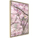 Wall Poster Robin on Tree - small bird among branches and pink apple blossoms 116724 additionalThumb 12