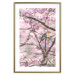 Wall Poster Robin on Tree - small bird among branches and pink apple blossoms 116724 additionalThumb 20