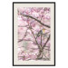 Wall Poster Robin on Tree - small bird among branches and pink apple blossoms 116724 additionalThumb 25