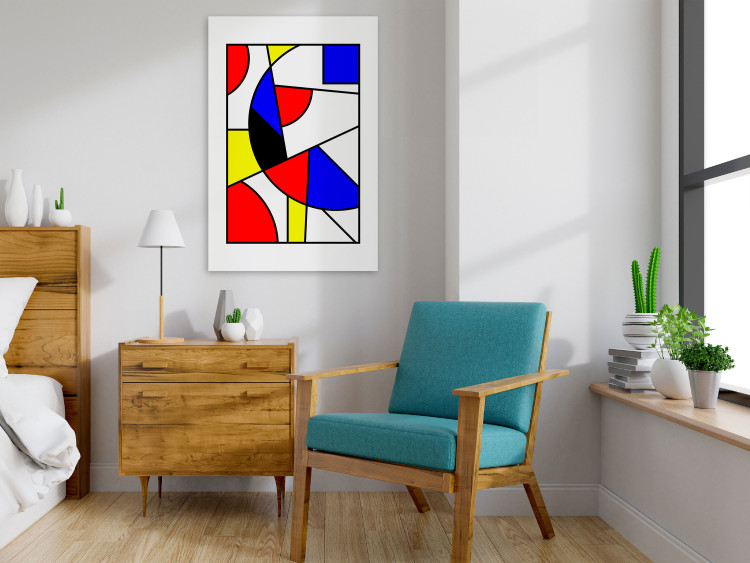 Canvas Print Modernist Burst of Colors (1-part) - Geometry in Vibrant Hues 117424 additionalImage 3