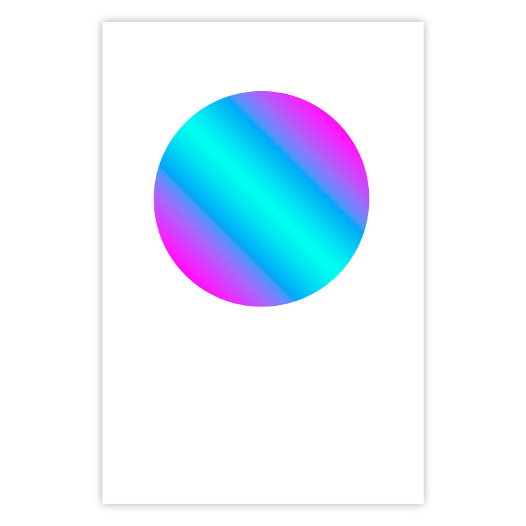Poster Gradient in a Circle - geometric multicolored composition on white background 117624 additionalImage 25