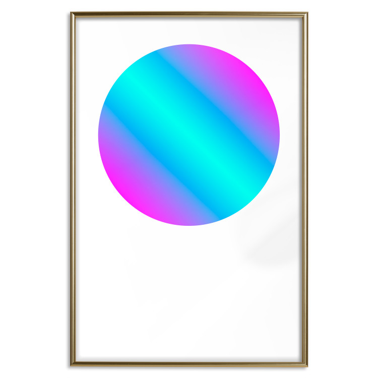 Poster Gradient in a Circle - geometric multicolored composition on white background 117624 additionalImage 20
