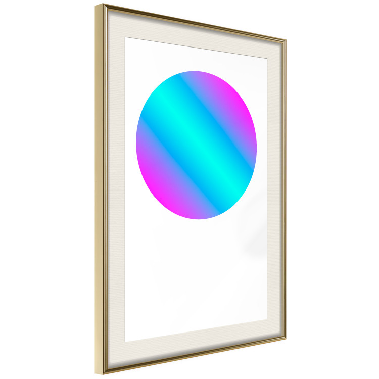 Poster Gradient in a Circle - geometric multicolored composition on white background 117624 additionalImage 2