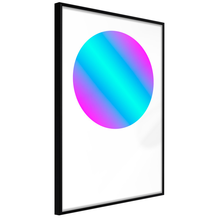 Poster Gradient in a Circle - geometric multicolored composition on white background 117624 additionalImage 12