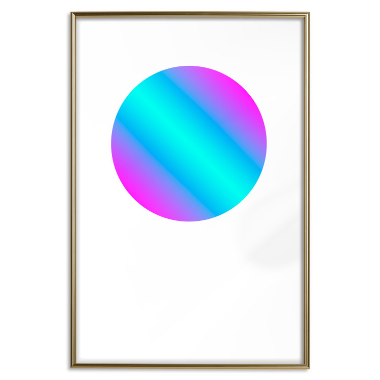 Poster Gradient in a Circle - geometric multicolored composition on white background 117624 additionalImage 16