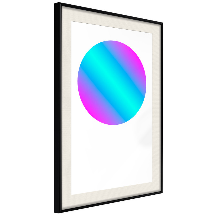Poster Gradient in a Circle - geometric multicolored composition on white background 117624 additionalImage 3