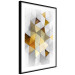 Poster Gold for the Brave - unique abstraction in 3D geometric figures 118524 additionalThumb 10