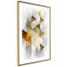 Poster Gold for the Brave - unique abstraction in 3D geometric figures 118524 additionalThumb 5