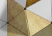 Poster Gold for the Brave - unique abstraction in 3D geometric figures 118524 additionalThumb 8