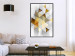 Poster Gold for the Brave - unique abstraction in 3D geometric figures 118524 additionalThumb 4