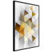 Poster Gold for the Brave - unique abstraction in 3D geometric figures 118524 additionalThumb 9