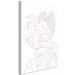 Canvas Print Monstera study - linear sketch of the leaves of the plant 119224 additionalThumb 2