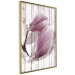 Poster Provence Magnolia - pink flowers on a background of white wooden boards 122724 additionalThumb 14