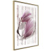 Poster Provence Magnolia - pink flowers on a background of white wooden boards 122724 additionalThumb 6