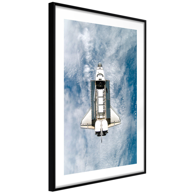 Poster Space Shuttle - white space shuttle against a backdrop of clouds and oceans 123524 additionalImage 11