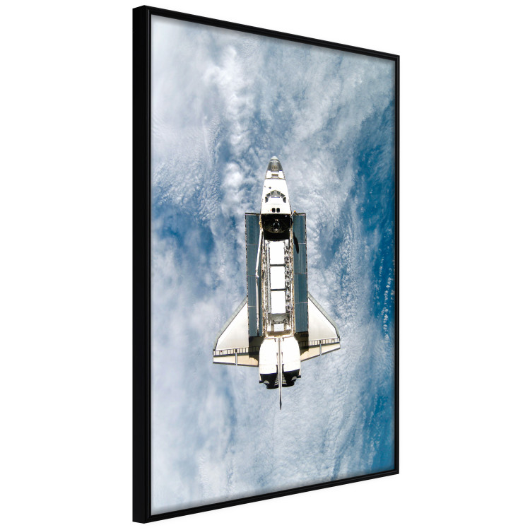 Poster Space Shuttle - white space shuttle against a backdrop of clouds and oceans 123524 additionalImage 12