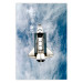 Poster Space Shuttle - white space shuttle against a backdrop of clouds and oceans 123524