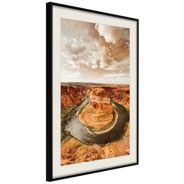 Poster Rustic Landscape - landscape of orange rocks against sky 123824 additionalImage 3