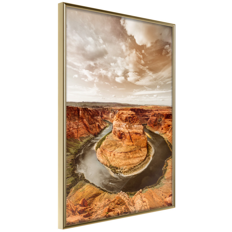 Poster Rustic Landscape - landscape of orange rocks against sky 123824 additionalImage 12