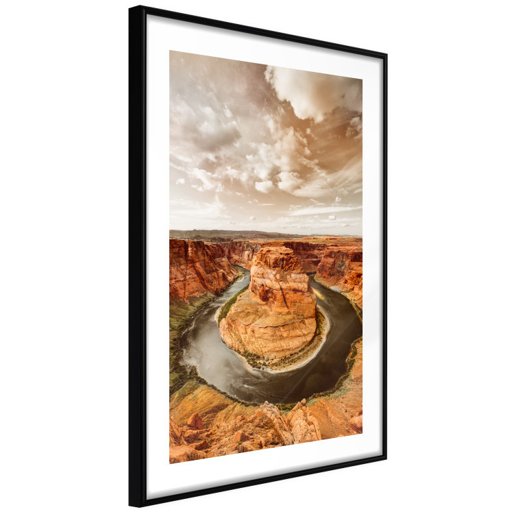 Poster Rustic Landscape - landscape of orange rocks against sky 123824 additionalImage 13