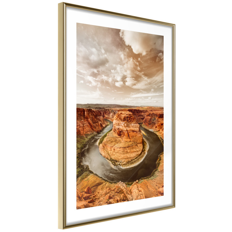 Poster Rustic Landscape - landscape of orange rocks against sky 123824 additionalImage 6