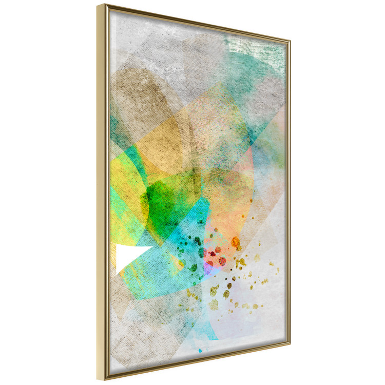 Wall Poster Butterfly and Dreams - colorful composition of abstraction on fabric texture 127524 additionalImage 12