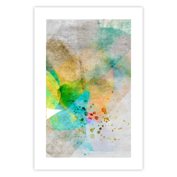 Wall Poster Butterfly and Dreams - colorful composition of abstraction on fabric texture 127524 additionalImage 19